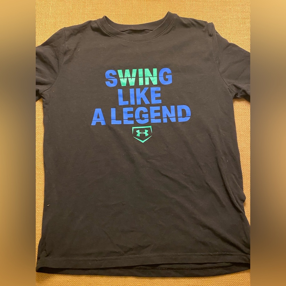 Lot of 2 Boys Large Under Armour Baseball Shirtz